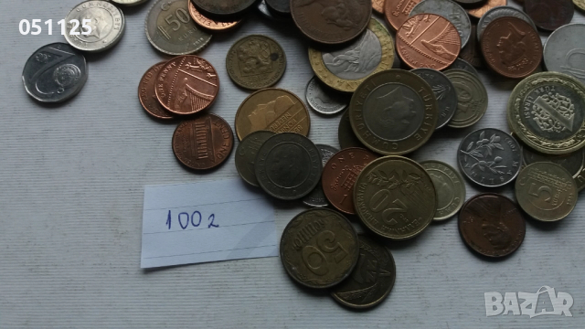 лот от 100 броя чуждестранни монети, снимка 3 - Нумизматика и бонистика - 52922731