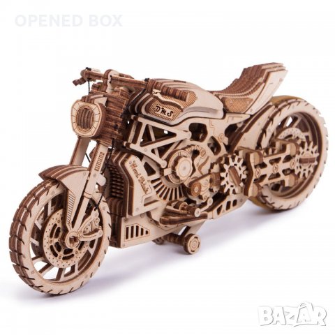 Дървен конструктор Wood Trick Motorcycle DMS, снимка 8 - Конструктори - 35191948