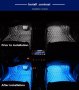 RGB LED Цветна Лента Ленти за Кола с дистанционно осветление неон автомобил, снимка 4