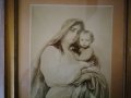 стара картина дева мария с младенеца, снимка 2