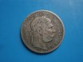 Сребърна монета 1 корона Австрия 1895 , снимка 4
