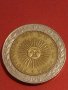 Две монети 1 песо 2009г. Аржентина / 1 франк 1922г. Франция редки за КОЛЕКЦИОНЕРИ 32042, снимка 4