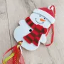 5391 Висяща коледна украса за стена Еленче Снежко, 60cm, снимка 6