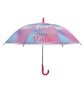 Автоматичен детски чадър за дъжд Tie Dye Rainbow с послание 67 см, снимка 2