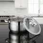 Тенджера с кошница за пържене и стъклен капак Cheffinger  Ø24 см – инокс, 6,5 л, за всички котлони, снимка 4
