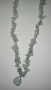 Амазонит - колие / гердан с висулка, снимка 1 - Колиета, медальони, синджири - 44692770