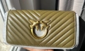 Дамска чанта Pinko Love Click Baguette Mini Chevron маслинено зелено, , снимка 5