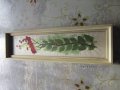 Стара рисувана картина цветя , снимка 6