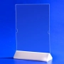 Плексигласова поставка А4 за лист Т-форма с цв. стойка двустранна  - 210 х 297мм/, снимка 4