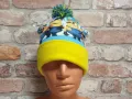 Нова детска зимна шапка с Миньони с помпон, снимка 8