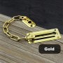 Верига за врата с резе , стопер - Gold, снимка 2