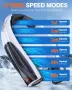 Преносим персонален вентилатор, 6000mAh, черен и бял, снимка 3