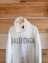 Страхотно худи от Balenciaga с изтъркан вид. Бял цвят, подходящ за всекидневието. Съчетава се перфек, снимка 6