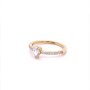 Златен дамски пръстен 1,95гр. размер:55 14кр. проба:585 модел:20543-6, снимка 2