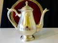 Английска кана,чайник,никелово сребро 930 гр. , снимка 1 - Антикварни и старинни предмети - 40388587