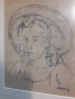 Давид Перец,рисунка с молив,графика,стара картина, снимка 2