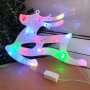 4228 Светещ коледен елен с преливащи LED свeтлини украса за стена, снимка 3