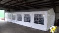 Професионална шатра 6x14м, PVC 500г/м2 - бяла, снимка 14