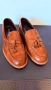 Мъжки кестеняви кожени мокасини с пискюли Russell & Bromley KEEBLE, снимка 1
