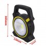 Преносима работна лампа със соларен панел и USB порт – Cob Work Lights JY-819, снимка 3