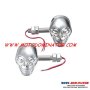 Универсални мигачи Skull - Chrome, снимка 1 - Части - 42050418