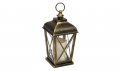 Декоративен бронзов фенер с LED свещ  , снимка 1 - Декорация за дома - 31567638