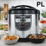 ПРОМО КОМПЛЕКТ XXL Air Fryer SilverCrest 8L + Мултикукър Rosberg R51985E5 5L / 10 програми Код P2129, снимка 3