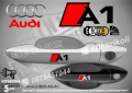 AUDI A2 стикери дръжки SKD-AU-A2, снимка 3