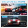 DYNACAM 4K/2K+1080P Dash Cam отпред и отзад, 64GB карта, 170°широк ъгъл, G-сензор,, снимка 3