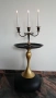 Vintage , метален, немски свещник (канделабър) с три рамена ,  в комбинация от черен и златист цвят, снимка 7