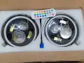 7-инчови RGB LED фарове за Jeep Wrangler JK LJ Lada Niva Golf 2 Cherokee, употребявани, 3 бр с дефек, снимка 3