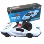 Полицейска кола с 3D светлини и звук – Бяла, въртяща се на 360 градуса, снимка 8