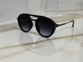 Слънчеви кръгли очила с черни матирани рамки, снимка 1 - Слънчеви и диоптрични очила - 44751061