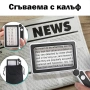Акумулаторна правоъгълна увеличителна лупа с LED осветление ръчна за четене на книги USB зареждане, снимка 3