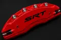 Метални капаци за спирачни апарати SRT – Dodge / Jeep – 4 броя, Червени, снимка 2