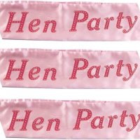 12 розови ленти за моминско парти , снимка 5 - Сватбени аксесоари - 37957587