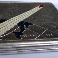 калъф за цигари Стартиране на сателит Спутник-3.СССР. полет от 15 05 1958, снимка 2 - Други ценни предмети - 44624533