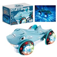 Музикална кола Въртяща се Акула Stunt Car Drift 360 със звук и светлина , снимка 5 - Коли, камиони, мотори, писти - 42277860