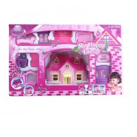 Къща за кукли с обзавеждане, снимка 1 - Кукли - 39241482