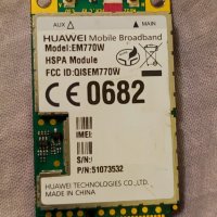 Huawei EM770W 2G 3G WWAN WLAN Wireless WIFI Card Module HSUPA HSDPA GPRS Mini PCIE, снимка 1 - Мрежови адаптери - 35418725