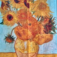 Дамски шал със Слънчогледите, снимка 1 - Шалове - 35038959