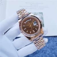 Mъжки часовник Rolex Day Date Presidential Everose Gold Chocolate с автоматичен механизъм, снимка 3 - Мъжки - 38206579