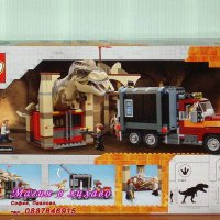 Продавам лего LEGO Jurassic World 76948 - Бягство на Тиранозавър рекс и Атроцираптор, снимка 2 - Образователни игри - 36597103