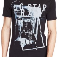 G-STAR RAW Herren Everett RT T-Shirt - страхотна мъжка тениска, снимка 1 - Тениски - 29658355