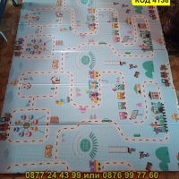 Двулицево килимче за игра с размер 180x200x1см Мече и Лунапарк - КОД 4138, снимка 11 - Други - 44683771