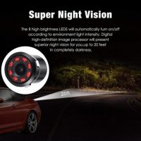 18.5мм 8 Led HD CCD Супер Мини Водонепромокаема Камера за Автомобил за Задно Виждане + Нощно Виждане, снимка 14 - Аналогови камери - 35226605