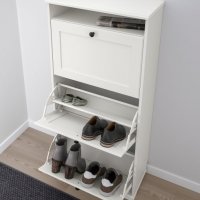 Голям шкаф за обувки с винтидж дизайн, снимка 5 - Шкафове - 37683215