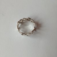 Сребърен пръстен , халка -  925 сребро, снимка 4 - Пръстени - 30684111