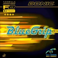 гума за тенис на маса Donic  BlueGrip C1 черна,червена мах  нова  BlueGrip C1 е новата гума на Немск, снимка 1 - Тенис - 31932739