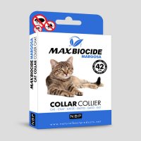 Противопаразитна каишка за котка MAXBioside с маргоза - 42см, снимка 1 - За котки - 29180104
